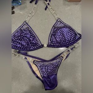Purple competition suit